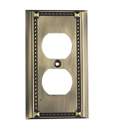 Elk Lighting 2500AB, Antique Bronze, Receptacle, Single Gang Plate