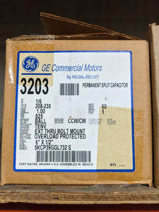 GE 3203, 1/6 HP, 280-230 Volts, 5KCP39GGL732S